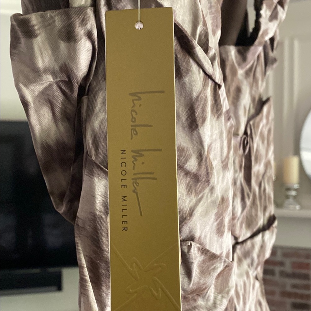 Nicole Miller Leopard Print Sleeveless Dress - Picture 3 of 10